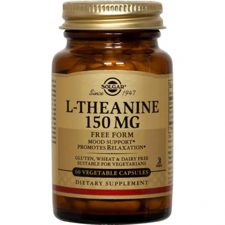 Solgar L-Theanine 150mg 60 cápsulas vegetais