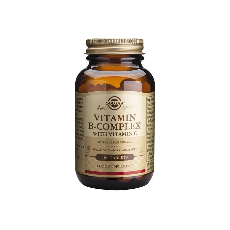 VITAMIN B COMPLEX MAIS VITAMINA C 100 COMP SOLGAR