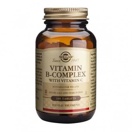 VITAMIN B COMPLEX MAIS VITAMINA C 100 COMP SOLGAR
