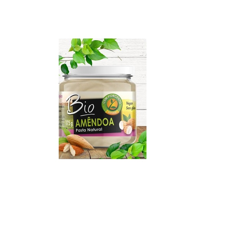PASTA NATURAL AMENDOA BIO 175 G CEM PORCENTO