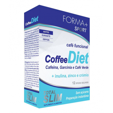COFFEE DIET SOLÚVEL 12 STICKS FORMA MAIS TOTAL SLIM