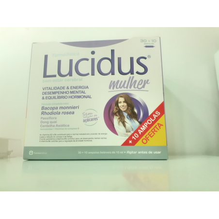 LUCIDUS MULHER PROMO PACK 30 +10 AMPOLAS