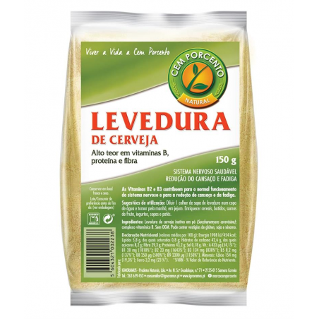 LEVEDURA DE CERVEJA SACO 150 GRS CEM PORCENTO