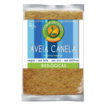NUTRISSIMAS AVEIA CANELA BIO 180 GRS CEM PORCENTO