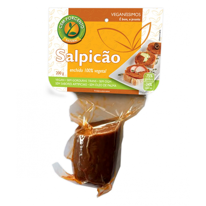 SALPICÃO DE SOJA E SEITAN  200 GRS CEM PORCENTO