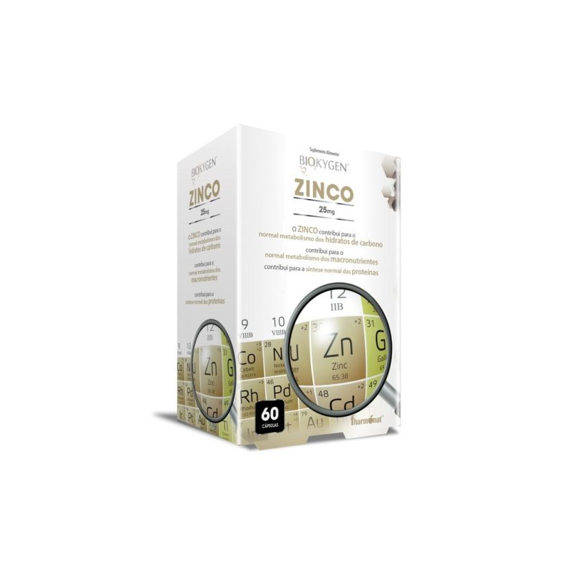 BIOKYGEN ZINCO 60 CAPSULAS 25 MG FHARMONAT