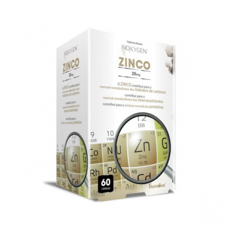 BIOKYGEN ZINCO 60 CAPSULAS 25 MG FHARMONAT