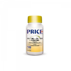 CALCIO + MAGNESIO + ZINCO + D3 + CURCUMA 60 + 30 COMPRIMIDOS PRICE FHARMONAT