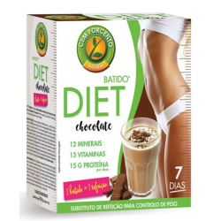 BATIDO DE CHOCOLATE DIET 7 DIAS 7 SAQUETAS CEM PORCENTO