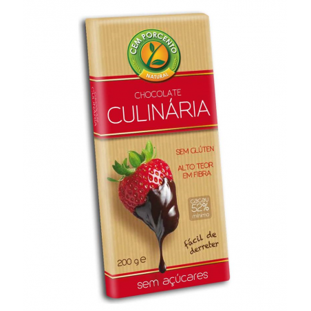SEM GLUTEN CHOCOLATE CULINARIA 200 GRS CEM PORCENTO