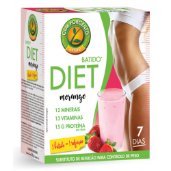 BATIDO DIET MORANGO 7 SAQUETAS  210 G CEM PORCENTO