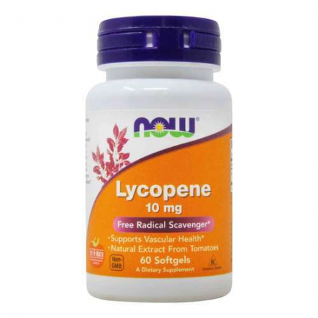 LICOPENO 60 CAPS VEGETAIS 10 MG LYCOPENE NOW