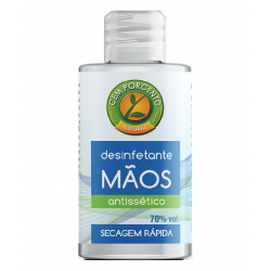 GEL DESINFETANTE DE MÃOS 60ML AINTISSÉTICO CEM PORCENTO