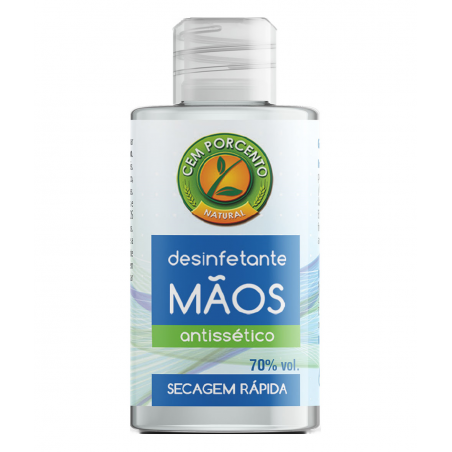 GEL DESINFETANTE DE MÃOS 60ML AINTISSÉTICO CEM PORCENTO