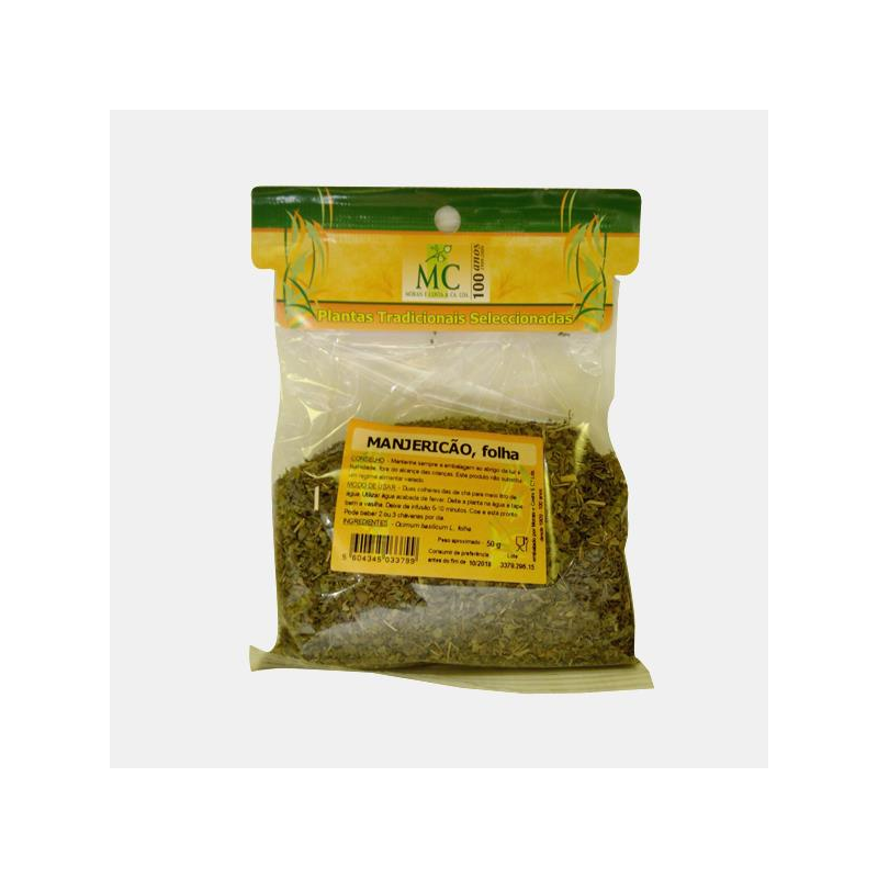 MANJERICAO 50 G FOLHA MC MORAIS E COSTA