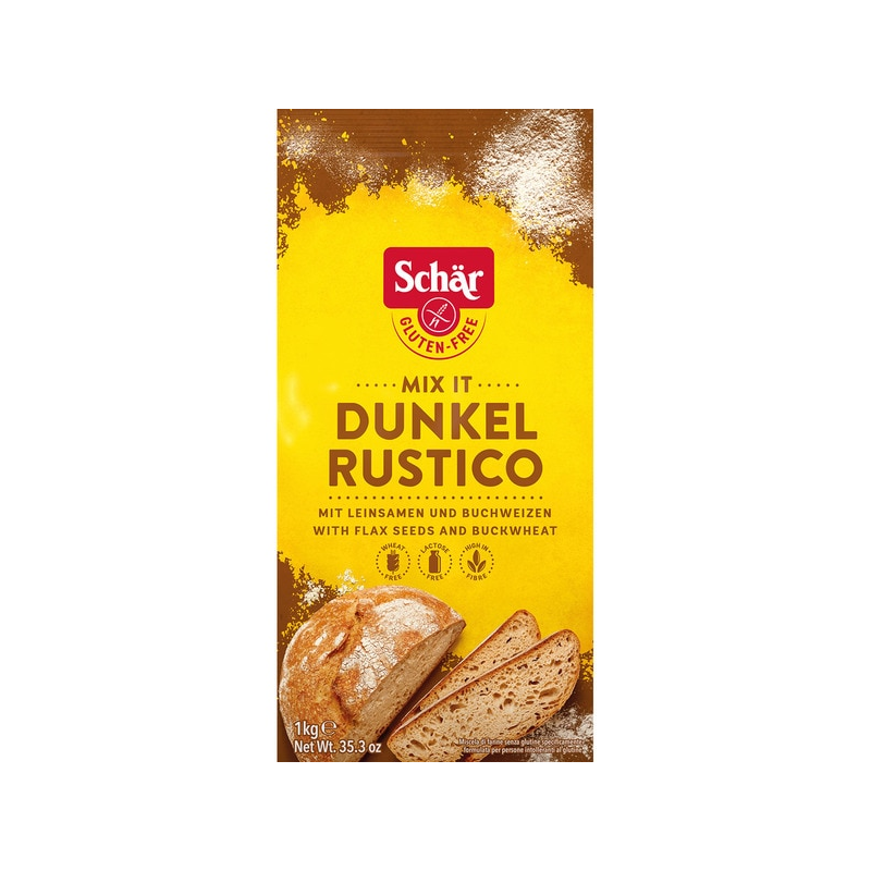 FARINHA SEM GLÚTEN PÃO ESCURO 1 KG SCHAR 