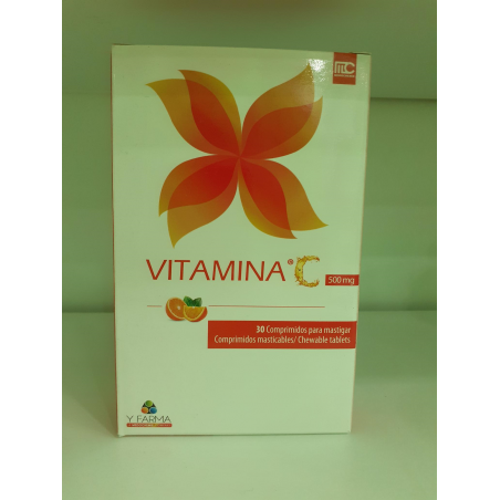 VITAMINA C 30 COMP 500 MG MASTIGAR Y FARMA