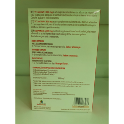 VITAMINA C 30 COMP 500 MG MASTIGAR Y FARMA