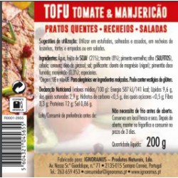 TOFU TOMATE MANJERICAO 200 G CEM PORCENTO