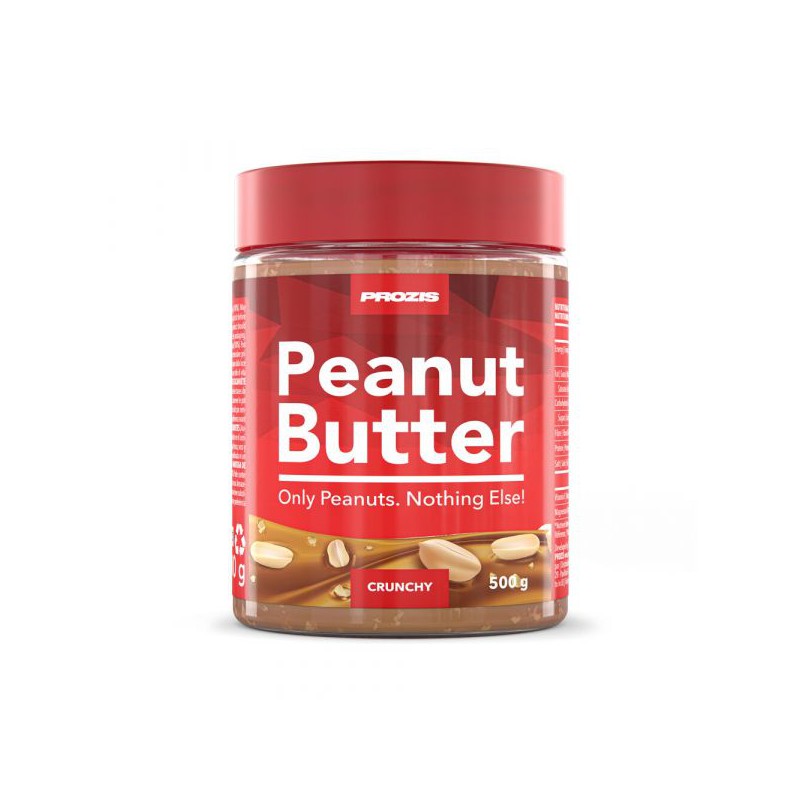 MANTEIGA DE AMENDOIM SABOR CROCANTE PEANUT BUTTER CRUNCHY 500 GRS PROZIS