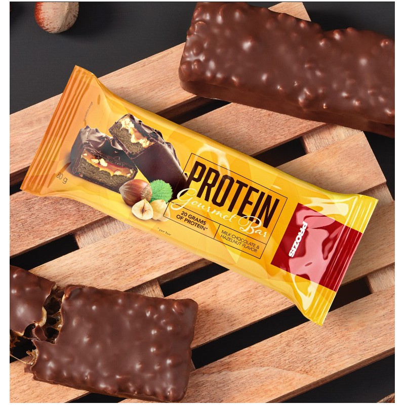 PROTEIN GOURMET BAR CHOCOLATE E AVELAS 80 GRS PROZIS
