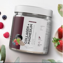 COLLAGEN MAIS MAGNESIUM SABOR A FRUTOS DO BOSQUE COLAGENIO MAIS MAGESIO 300 G PROZIS