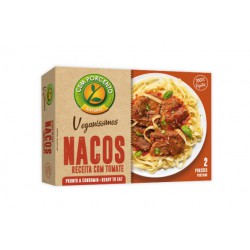 BIFES DE SOJA COM MOLHO TOMATE NACOS MOLHO DE TOMATE 250 GRS CEM PORCENTO