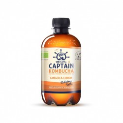 CAPTAIN KOMBUCHA BIO BEBIDA CHA GENGIBRE LIMAO 400 ML