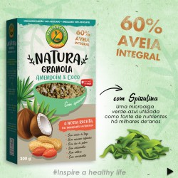 GRANOLA NATURA AMENDOIM COCO 300 GRS CEM PORCENTO