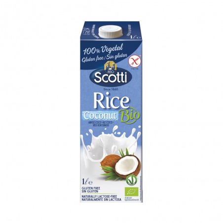 BEBIDA DE ARROZ COCO SCOTTI BIOLOGICA 1 LITRO
