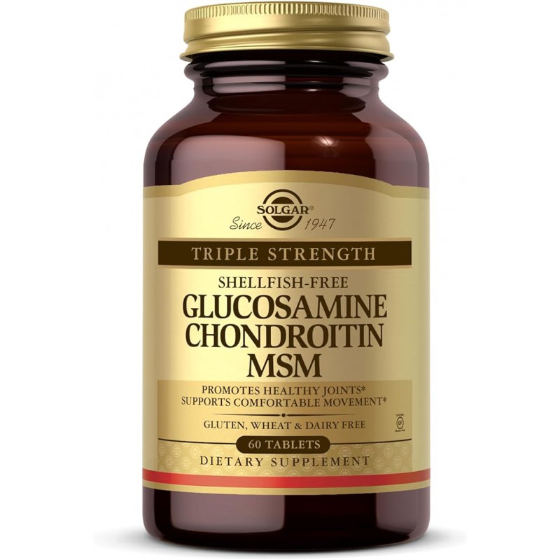 GLUCOSAMINE CHONDROITIN MSM EXTRA STRENGTH 60 COMP SOLGAR