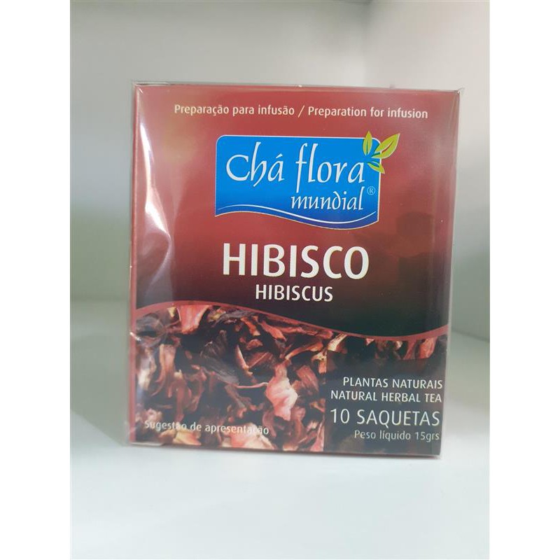 HIBISCO INFUSAO SAQUETAS CHA HUNOS 