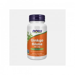 GINKGO BILOBA 60 MG 60 CAPSULAS VEGETAIS NOW