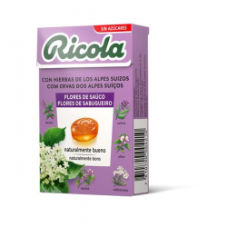 REBUÇADOS DE ERVAS SUÍÇAS SABOR FLORES SABUGUEIRO 50 GRS
