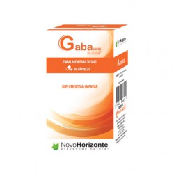 GABA 500 MG EMBALAGENS 30 DIAS 60 CAPSULAS NOVO HORIZONTE