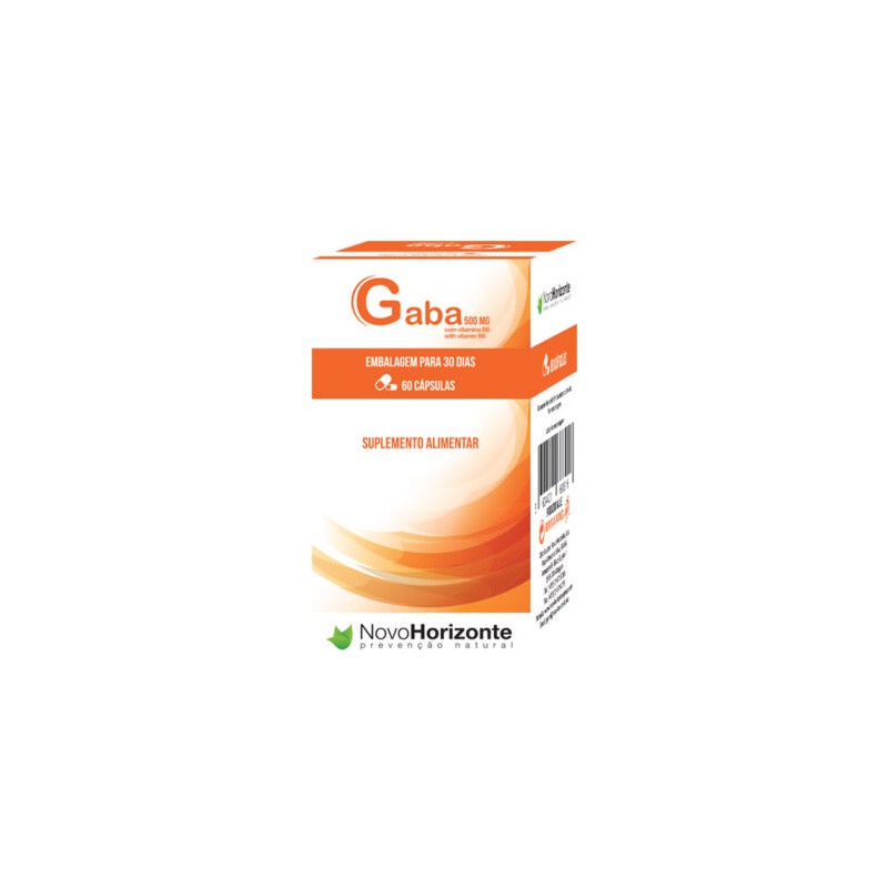 GABA 500 MG EMBALAGENS 30 DIAS 60 CAPSULAS NOVO HORIZONTE