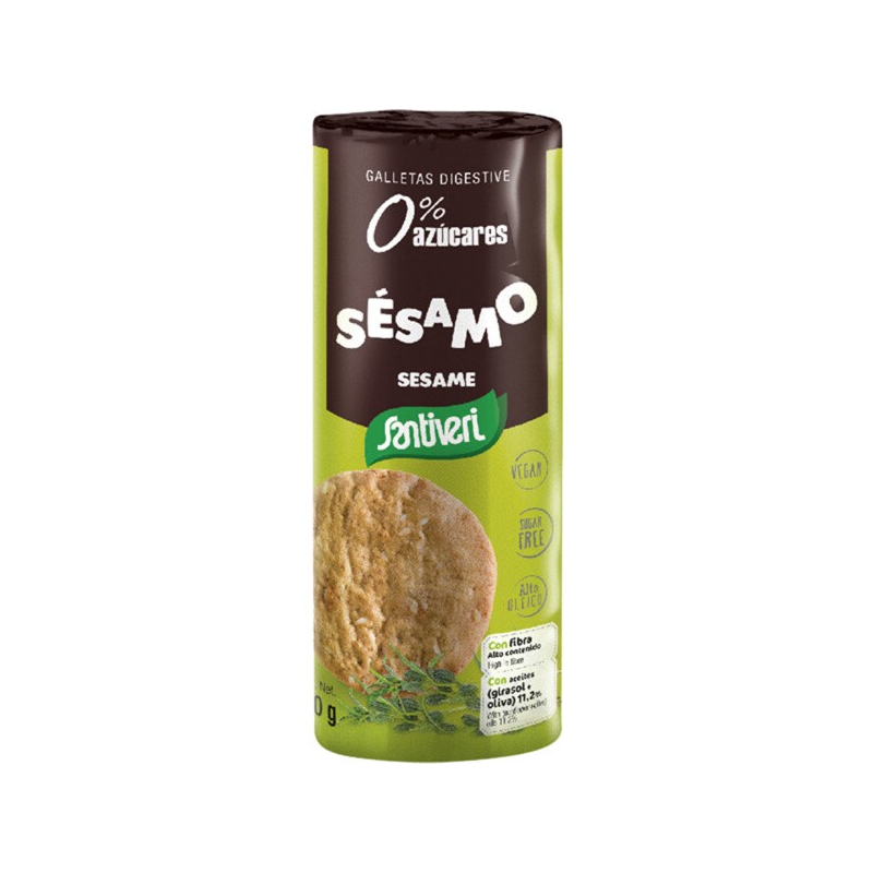 BOLACHA MARIA COM SESAMO INTEGRAL 190 G SANTIVERI