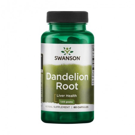 DENTE DE LEAO 515 MG 60 CAPS SWANSON DANDELION ROOT