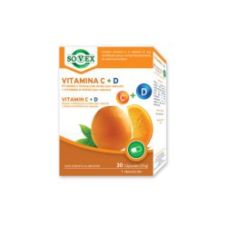 VITAMINA C 500MG VITAMINA D 4000UI 30 CAPS  SOVEX