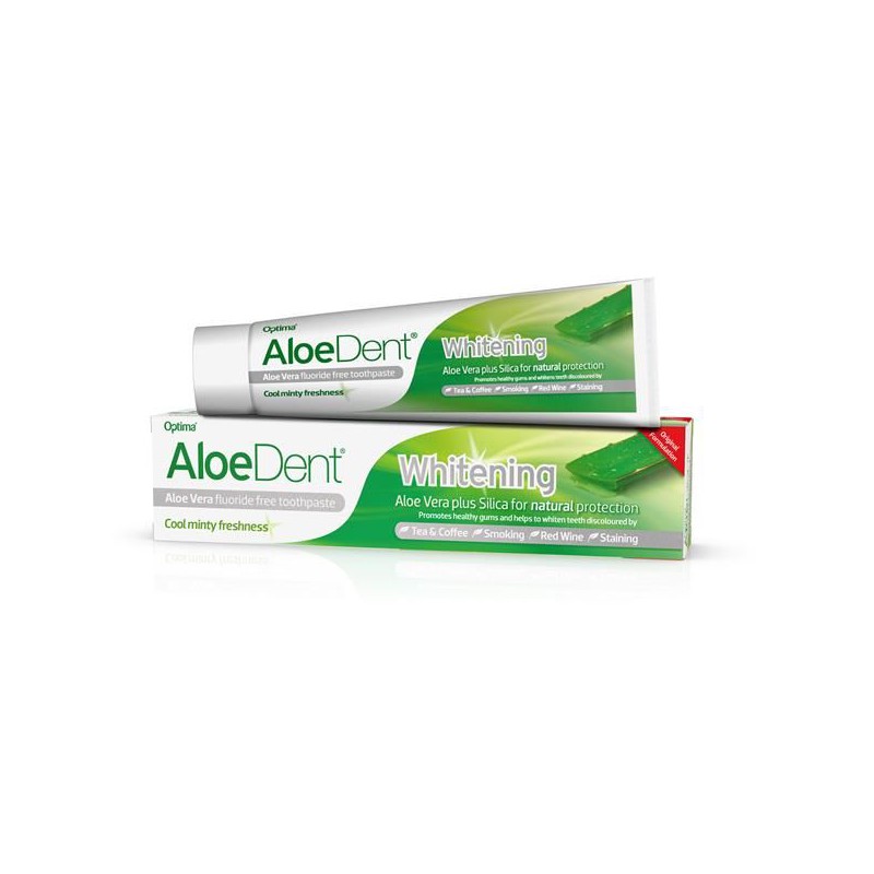 PASTA DENTES ALOE VERA COM FLÚOR - DENTES SENSIVEIS 100 ML ALOEDENT WHITENING