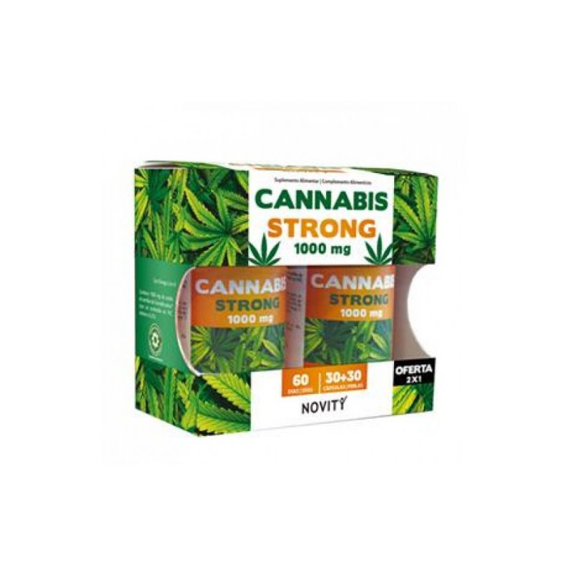 Novity Cannabis Strong 1000mg 30 + 30 cápsulas