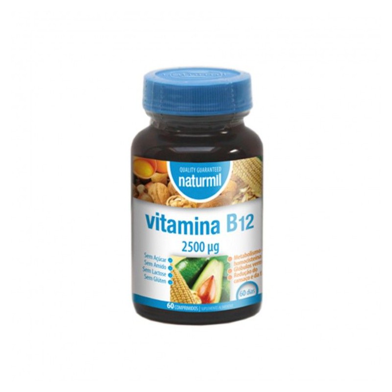 VITAMINA B12  80 COMPRIMIDOS 2500 ug NATURMIL