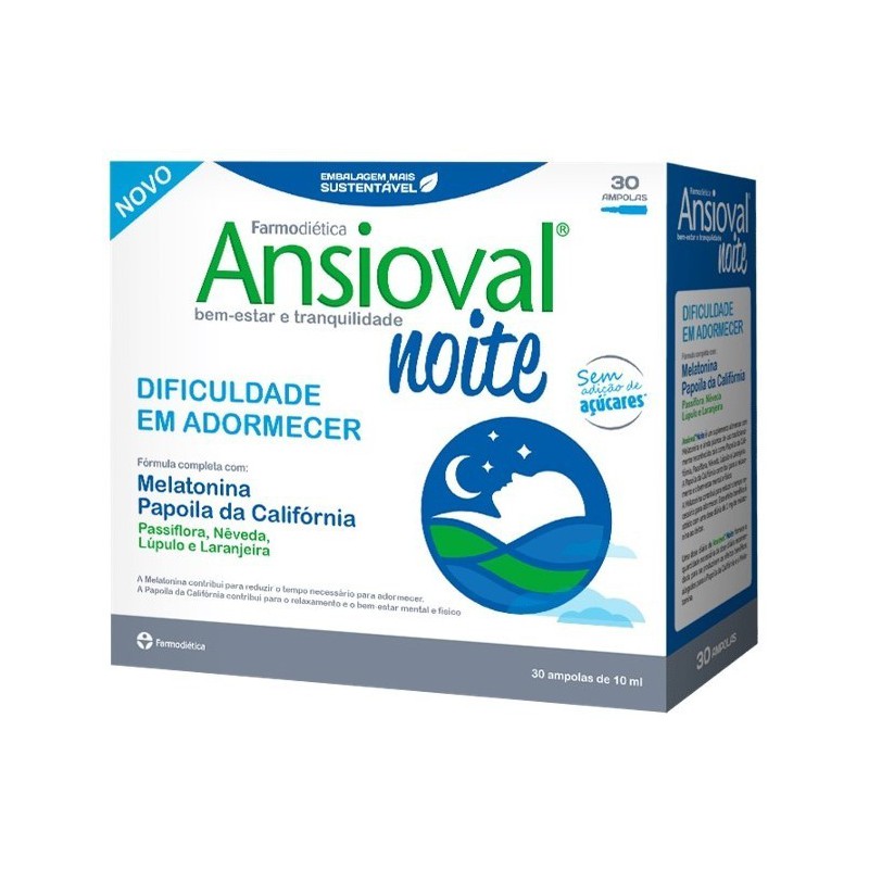 ANSIOVAL NOITE 30 AMPOLAS FARMODIETICA