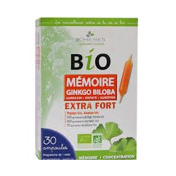 Mémoire Ginkgo Biloba 30 ampolas