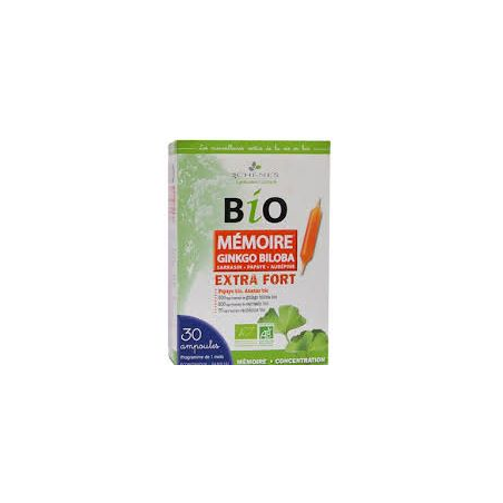 Mémoire Ginkgo Biloba 30 ampolas