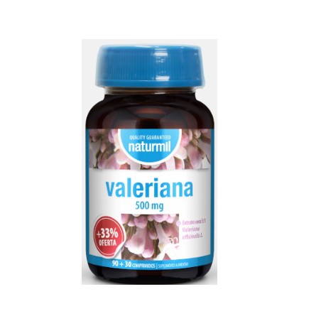 VALERIANA 500 MG 33% 90 + 30  COMPRIMIDOS NATURMIL DIETMED