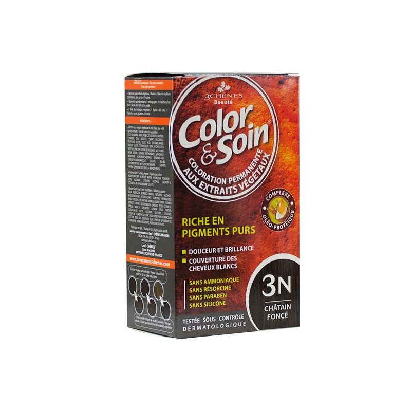 COLOR E SOIN 3N CASTANHO ESCURO TINTA CABELO
