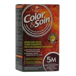 COLOR E SOIN 5M CASTANHO CLARO ACAJU TINTA CABELO