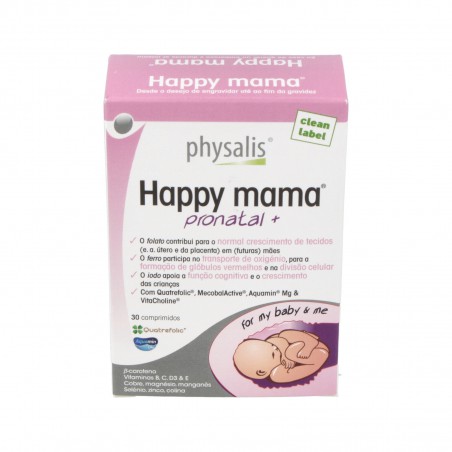 HAPPY MAMA PRONATAL 30 COMPRIMIRDOS PHYSALIS