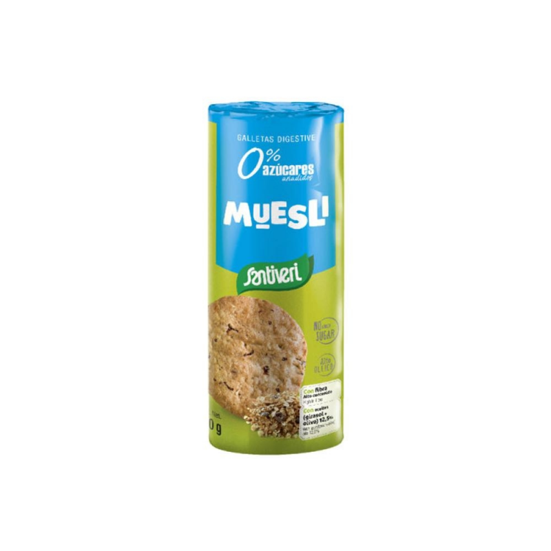BOLACHA MARIA COM MUESLI 190 GR SANTIVER